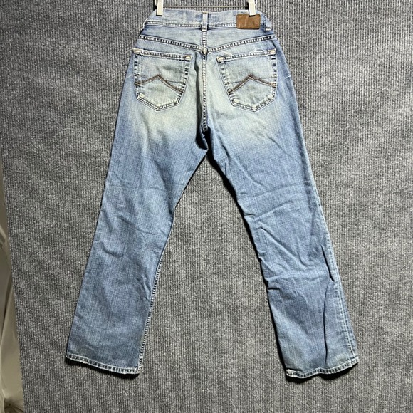 BKE Other - BKE Justin Straight Leg Jeans Mens 29x32 Blue Light Wash Distressed Denim